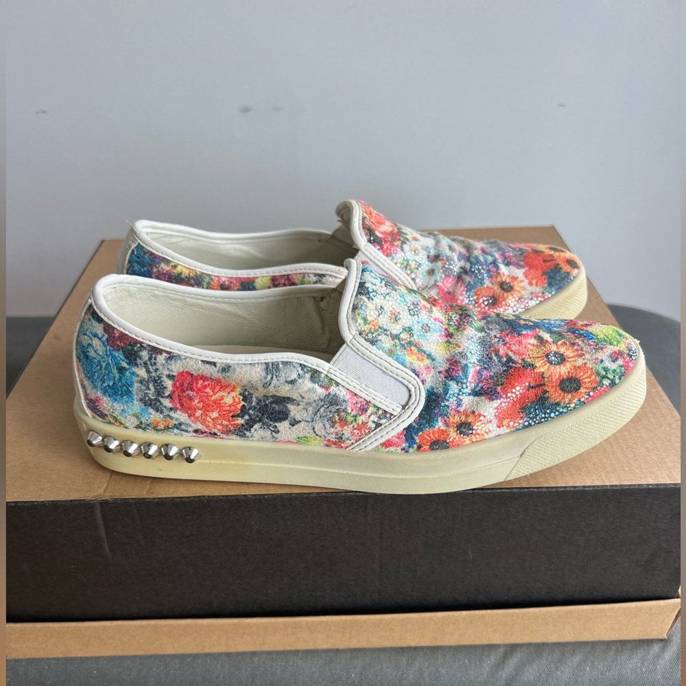 Primigi  leather Multicolour Floral Slip-On Shoes Bike-core streetwear s…